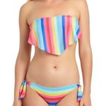California Waves Shiny Handkerchief Bikini Top Photo 4