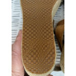 Eddie Bauer  W. Kara Canvas‎ Wedge Sandal Brown Leather Straps Size 9 Photo 10