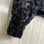 ZARA  Organza Velvet Animal Print Puff Sleeve Top size M Medium Photo 10