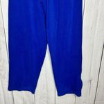 Holloway Blue Drawstring Fleece Track Warm-Up Pants Ankle Zip Sz L (30x29) Vtg Photo 5