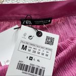 ZARA  Pink Pleated Long Side Slits Sleeveless Tunic Top Women’s Size Medium NWT Photo 8