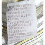 TanJay Ladies White Striped Double Button Jacket 14 Pockets 3/4 Cuffed Sleeves Green Photo 9