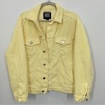 BDG  Women's Size Small Yellow Corduroy Oversized Trucker Jacket Spring‎ Casual Photo 0
