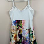 Black Halo Campania Mini Dress Womens 6 Colorful Floral Fit Flare Sun Dress Photo 7