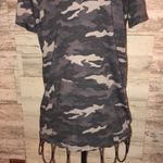 PINK - Victoria's Secret Pink Victoria’s Secret Camo v-neck shirt purple/gray Camo print XS oversized​​​ Photo 2