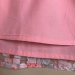 Chic Soul Women’s Floral Print Pink White Overlay Flutter Sleeve Blouse Photo 7