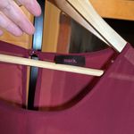 mark. Maroon Dress Sheer Flowy Lined Tie Business Wedding Women Size XXL Purple Photo 2