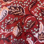 Jessica Simpson  Red Floral Blouse Photo 2