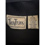 TanTrums Black Wool Blend Embroidered Vest XL Western Boho Button Front Folk Photo 3