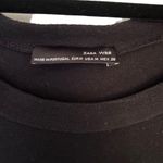 ZARA  black long sleeve cold shoulder dress size medium Photo 2