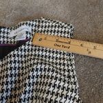 Liz Claiborne  Size 4 Houndstooth Black White Dress Sleeveless Pockets Profession Photo 9