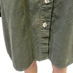 ASOS Design Corduroy Oversized Long Sleeve Shirt Dress Olive Green Womens 14 Photo 10