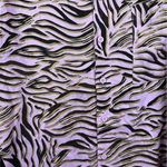 BP  Oversized Button Up Top In Pink Bouquet Retro Zebra Size L Photo 5