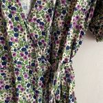 & Other Stories & Other Stories Puff Sleeve Floral Wrap Mini Dress Photo 6