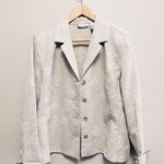 draper's & damon's Drapers And Damon’s Cream Flower Blazer Photo 0