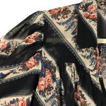 ASOS New  Design Floral Stripe Print Sheer Mini Collared Puff Sleeve Swing Dress Photo 5