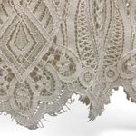 ZARA Lace Ruffle Top M Beige Cream Cropped Boho Prairie Cottagecore Romantic Photo 12