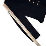 Oleg Cassini Vintage Black Blazer Jacket Skirt Set 8 Office Suit Gold Button Photo 13