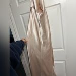 Birdy Grey 5’4 HEMMED  Monica Dress- Shiny Satin Champagne Photo 7