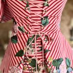 NWT Keepsake the Label Top Corset Striped Off Shoulder Peplum Red XS Cocktail Photo 6