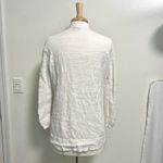 Madewell  Linen Blend Open Front Pocket Cardigan Sweater Classic White size XS Photo 4