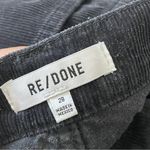 RE/DONE Corduroy Jeans high rise straight leg womens Black (size 28) stove pipe Photo 1