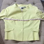 Y2K Nicole by Nicole Miller Denim Blazer‎ Green Size 16 Photo 12