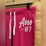 Aeropostale Y2K Size XS Hot Pink Low Rise Straight Leg Graphic Sweatpants Photo 3