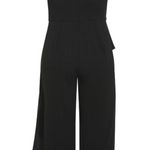 City Chic Mika Halter Jumpsuit Sheer Asymmetrical Ruffle Overlay Wide Leg 20 Photo 3