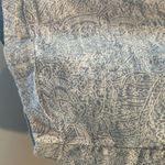 Ellen Tracy  Medium Light Blue Paisley Print Linen Shorts Photo 4