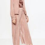 Urban Outfitters Eyeshadow Pleated Blush Lightweight Jacket Size XL Photo 1