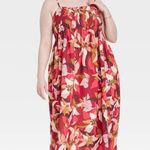 A New Day  Spaghetti Strap Smocked Dress - Dark Red Floral - XXL Photo 10