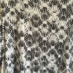 Free People Black White Bohemian Printed Soft Cold Shoulder Short Sleeve Tee Photo 2