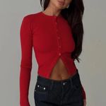 Princess Polly  Suzu Long Sleeve Top Red Photo 1