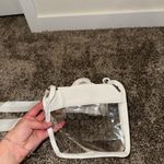 Clear Crossbody Bag with White Strap Photo 1