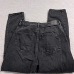 American Eagle Outfitters AEO Black Distressed High Rise Mom Jeans Size 2P EUC Photo 5