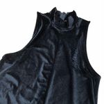 Storia  medium black ribbed velvet skater dress Photo 0