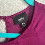 💜✨Mossimo Purple Fuschia Satin Bell Sleeve Top Size XL Photo 5