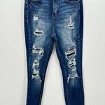 Kancan Signature Kurvy Ultra High Rise Ankle Skinny Denim Jeans Women Size 27 Blue Photo 0