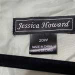 Jessica Howard  WO SIZE 20 SOFT SAGE GREEN FAUX WRAP BROOCH ACCENT RUFFLED SKIRT Photo 2