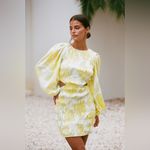 Sabo Skirt Banks Shirred Puff Sleeve Floral Dress - Solstice Floral NWT Photo 3