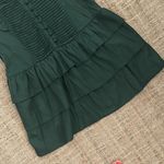 YA Los Angeles  Dark Green Ruffle Dress Medium Photo 2