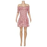 Poupette St. Barth Soledad Mini Dress, Pink Dalia, Medium Photo 7