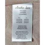 None Another Love Ladies Beige Blouse Top Size L Shiny Slinky Neutral Career Casual Photo 6