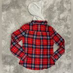 Love Tree  Happens Red Plaid Hooded Button Down Shirt Jacket Size Large Photo 4