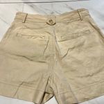 Maeve By Anthropologie High Rise A Line Beige Linen Blend shorts size 4 Photo 3