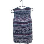 Dalia Collection  Sleeveless Boho Geometric Print Blouse – Size M Multicolor Rayo Photo 1