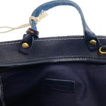 Old Trend Out West Handcrafted Leather Satchel Crossbody New Blue Photo 13