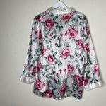 Honors Intimates Vintage Pajama Top Satin Silky Rose Pink Floral Nightwear Sz M Size M Photo 9