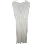 Raviya Womens Front Slit Cover Up Maxi Dress Size 0X White New Tie Waist Photo 5